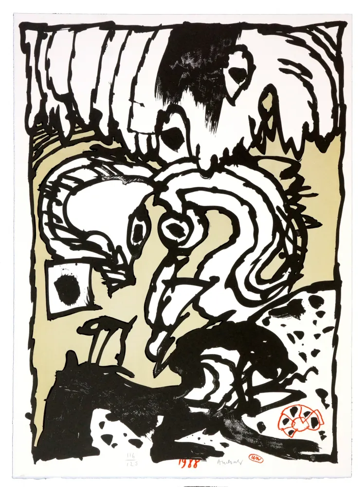 石版画 Alechinsky - Un