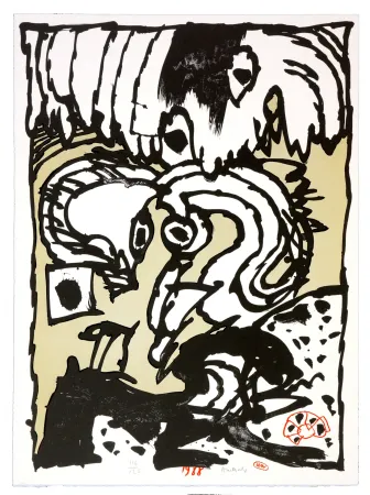 石版画 Alechinsky - Un