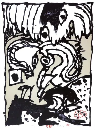 石版画 Alechinsky - UN