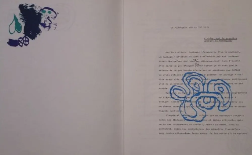 插图书 Alechinsky - Un mannepquin sur le trottoir