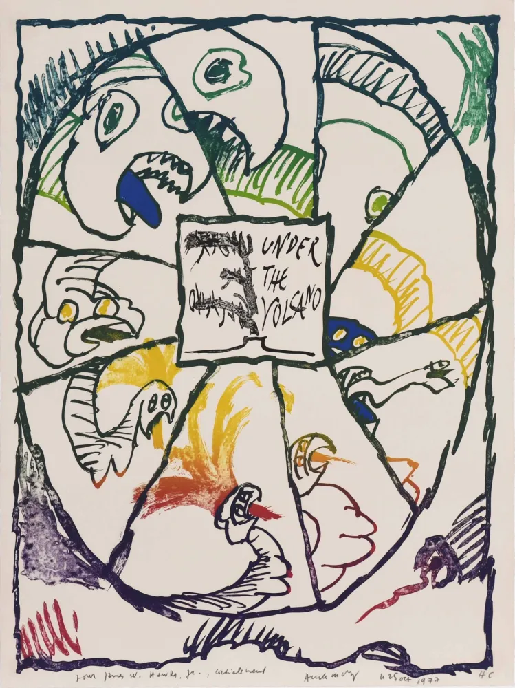 石版画 Alechinsky - Under the Volcano