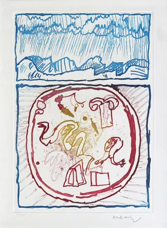 蚀刻版画 Alechinsky - Underground