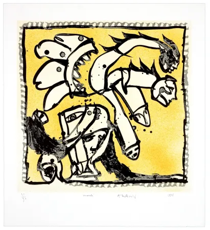 石版画 Alechinsky - Une bonne semaine/Mardi