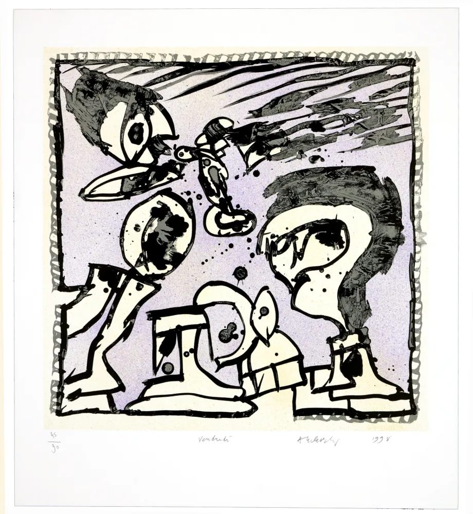 石版画 Alechinsky - Une bonne semaine/Vendredi