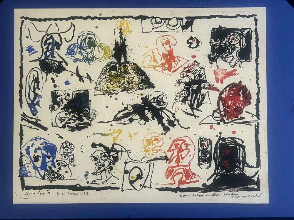 石版画 Alechinsky - Une pierre , deux passages 1967