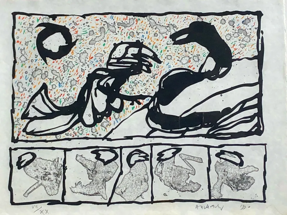 版画 Alechinsky - Untitled