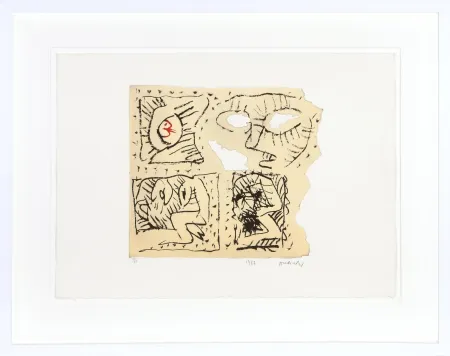 飞尘腐蚀法 Alechinsky - Untitled