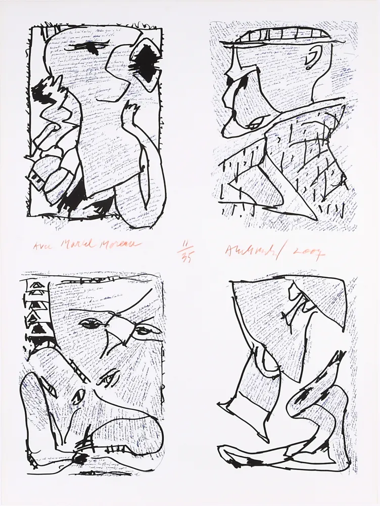 石版画 Alechinsky - Untitled 