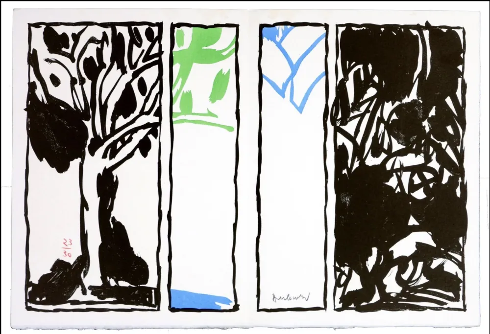 石版画 Alechinsky - Vaccillations