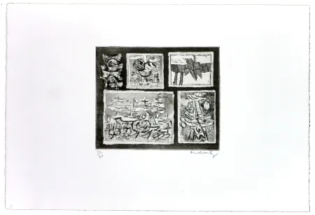 蚀刻版画 Alechinsky - Végétal