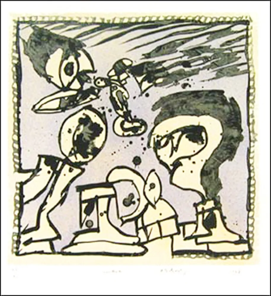 石版画 Alechinsky - Vendredi 