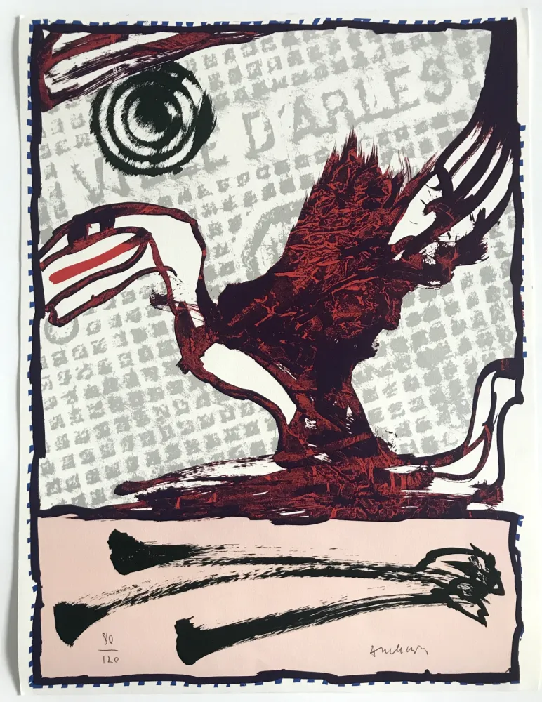 石版画 Alechinsky - Ville d'Arles