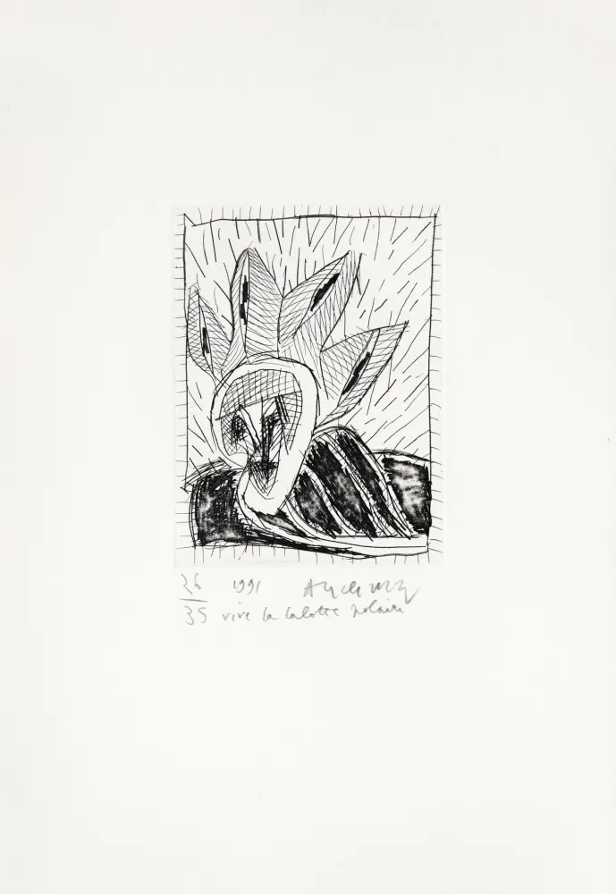 版画 Alechinsky - Vive la calotte polaire