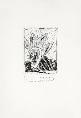 版画 Alechinsky - Vive la calotte polaire