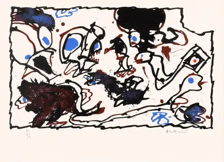 石版画 Alechinsky - Vivier