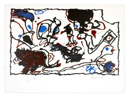 石版画 Alechinsky - Vivier