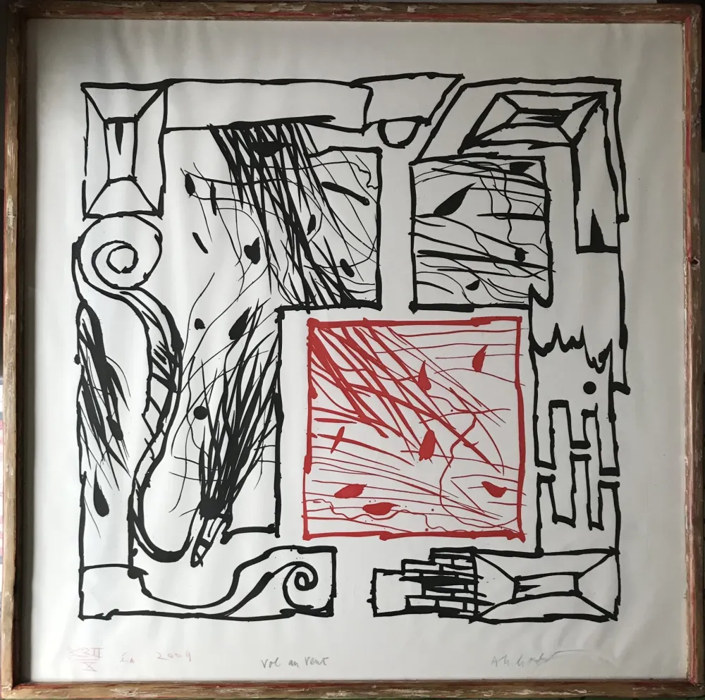 蚀刻飞尘法 Alechinsky - Vol au vent