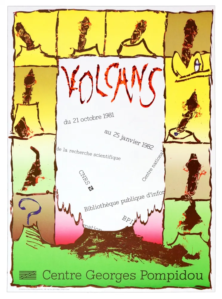 海报 Alechinsky -  Volcan, Centre Georges Pompidou, 1981