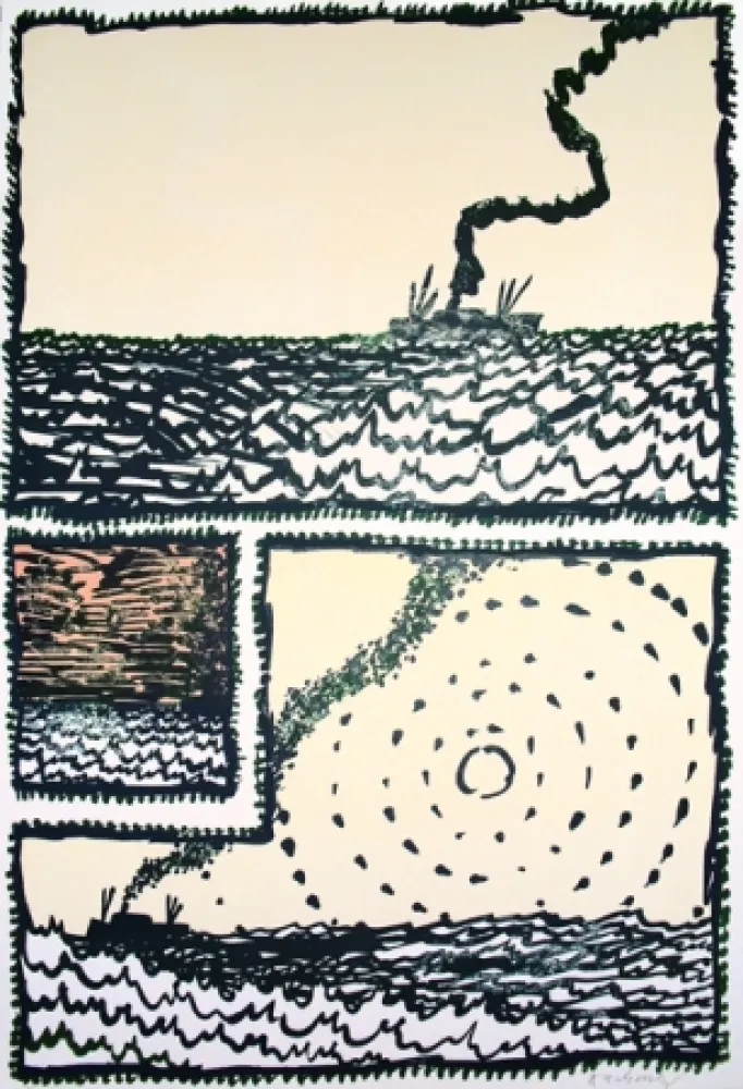 石版画 Alechinsky - Voltunro 1