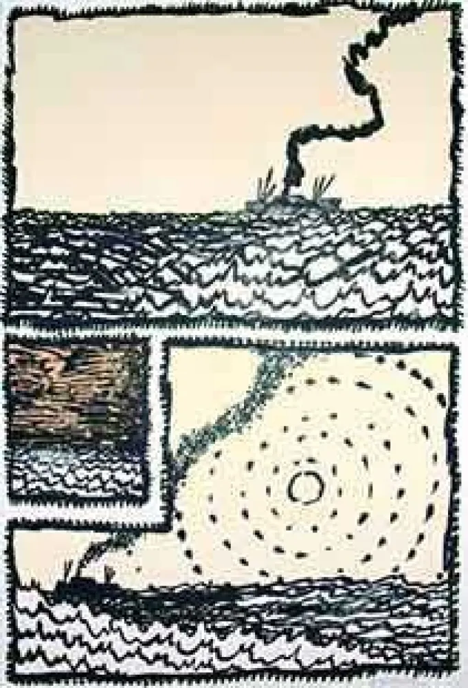 石版画 Alechinsky - Volturno 1