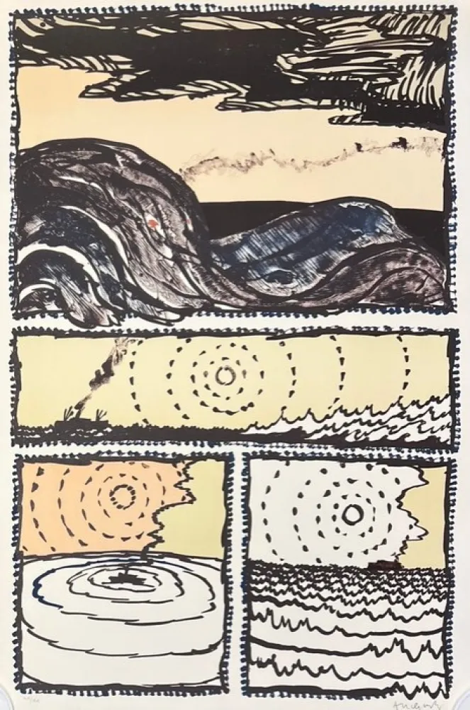 石版画 Alechinsky - Volturno