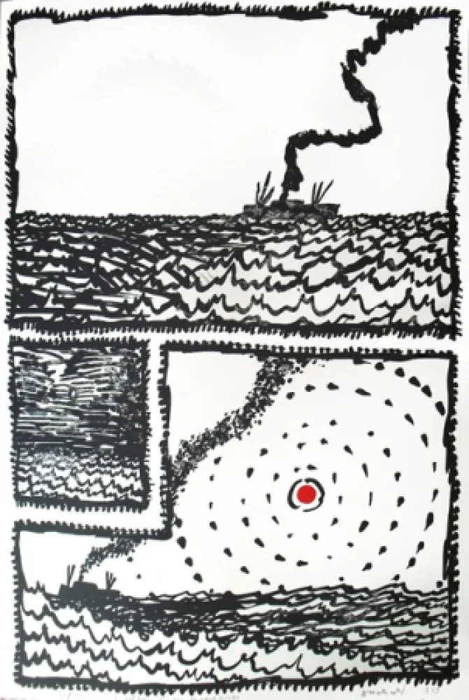 石版画 Alechinsky - Volturno 2