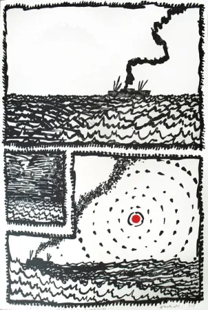 石版画 Alechinsky - Volturno 2