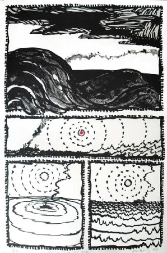 石版画 Alechinsky - Volturno 3