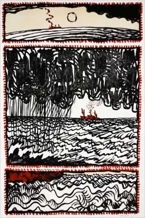 石版画 Alechinsky - Volturno 3