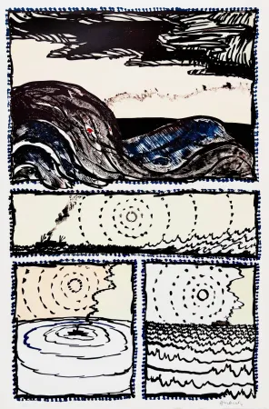 石版画 Alechinsky - Volturno II