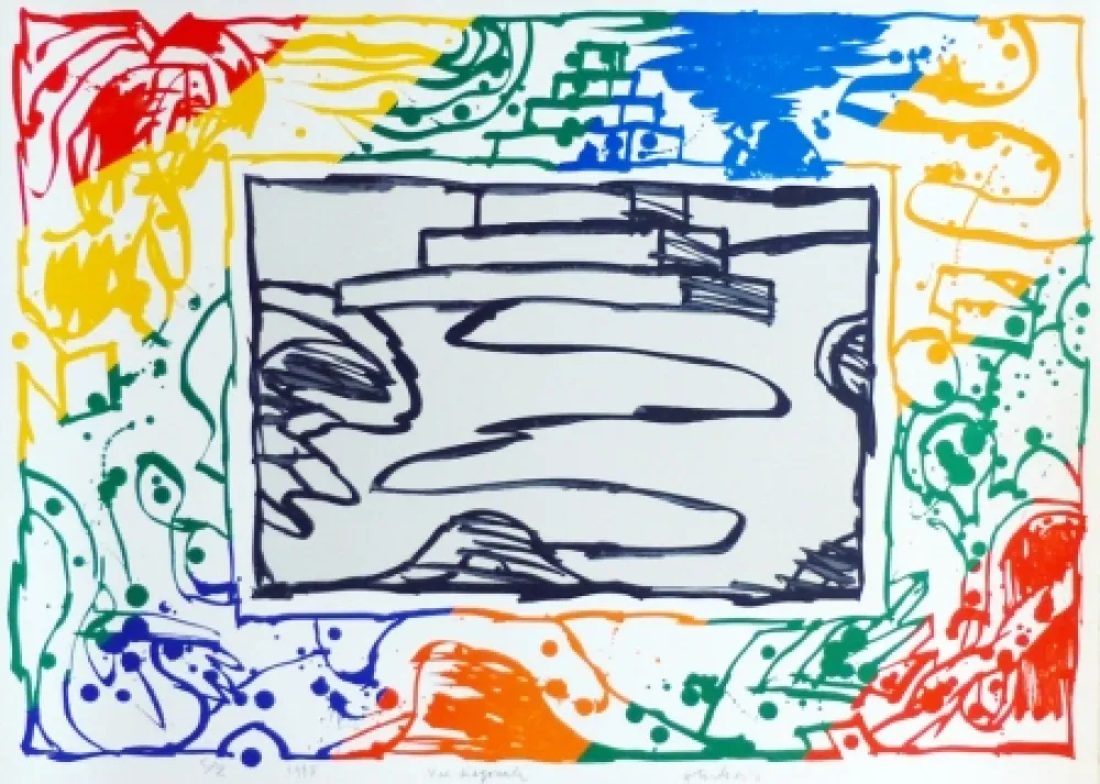 石版画 Alechinsky - Vue diagonale