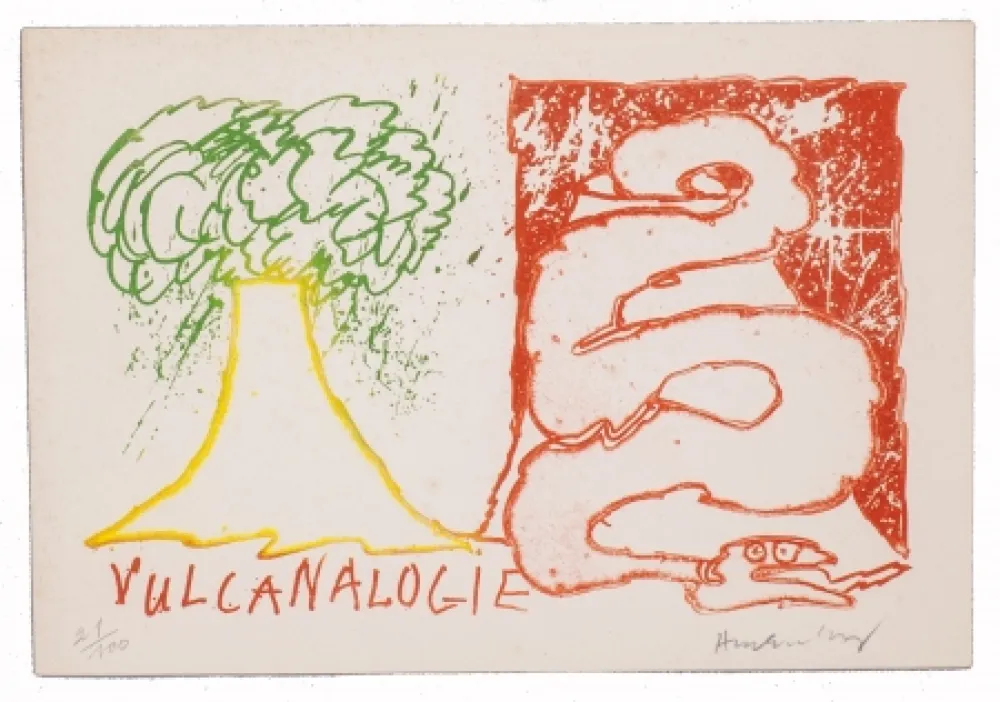 版画 Alechinsky - Vulcanalogie 