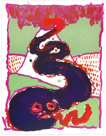 石版画 Alechinsky - Vulcanalogies I