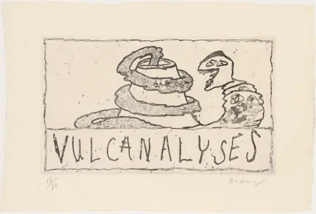 蚀刻版画 Alechinsky - Vulcanalyses 01