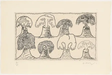 蚀刻版画 Alechinsky - Vulcanalyses 03