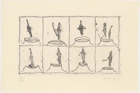 蚀刻版画 Alechinsky - Vulcanalyses 04