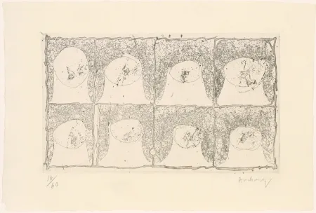 蚀刻版画 Alechinsky - Vulcanalyses 06