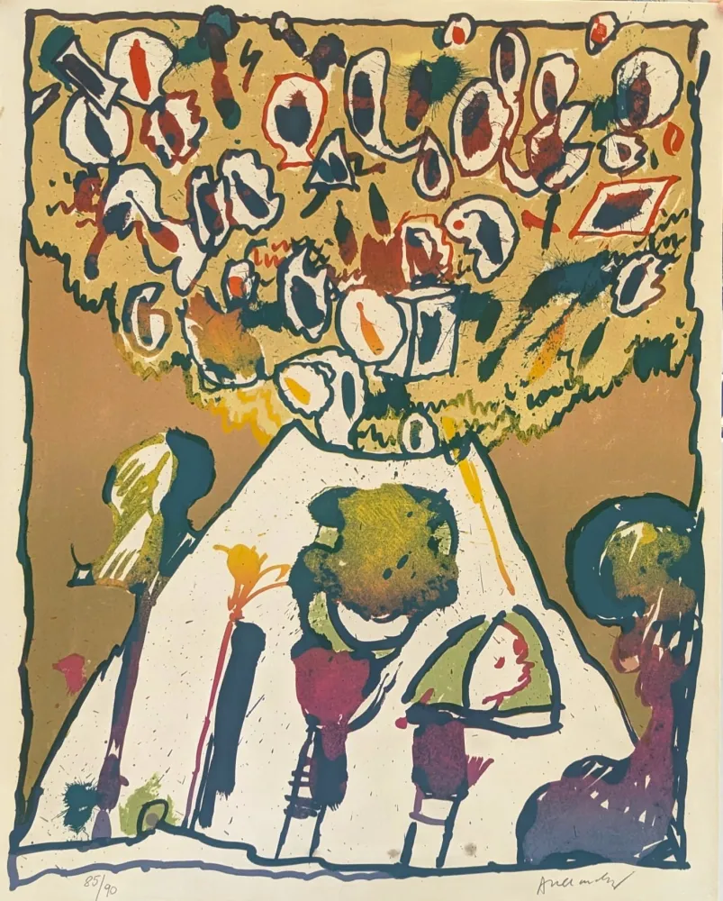 石版画 Alechinsky - Vulcanologie - planche 6 