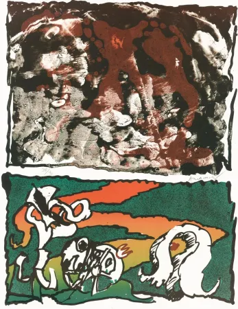 石版画 Alechinsky - Vulcanologies