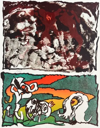 石版画 Alechinsky - Vulcanologies II