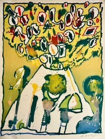 石版画 Alechinsky - Vulcanologies VI