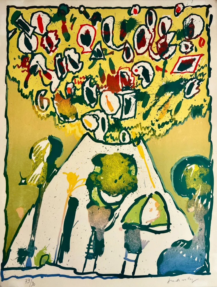 石版画 Alechinsky - Vulcanologies VI