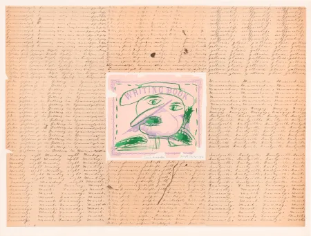 石版画 Alechinsky - Writing book