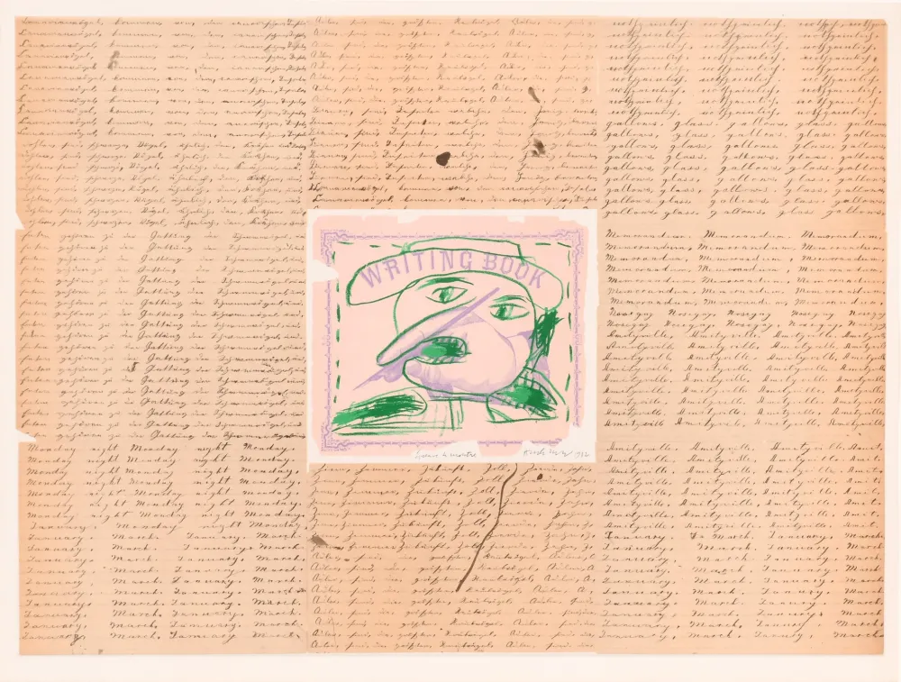 石版画 Alechinsky - Writing book