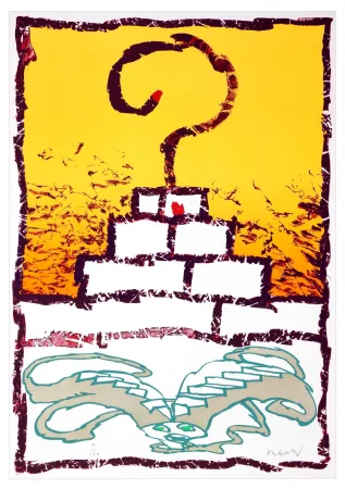 无技术 Alechinsky - Zyggourat III