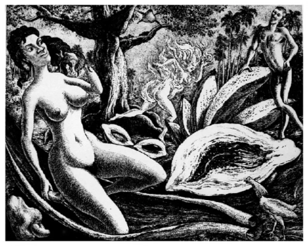 版画 Alejandro - Adam and Eve