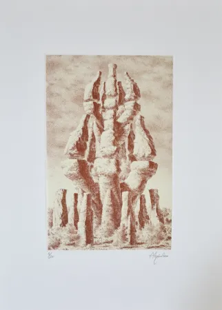 版画 Alejandro - Torre en naranja