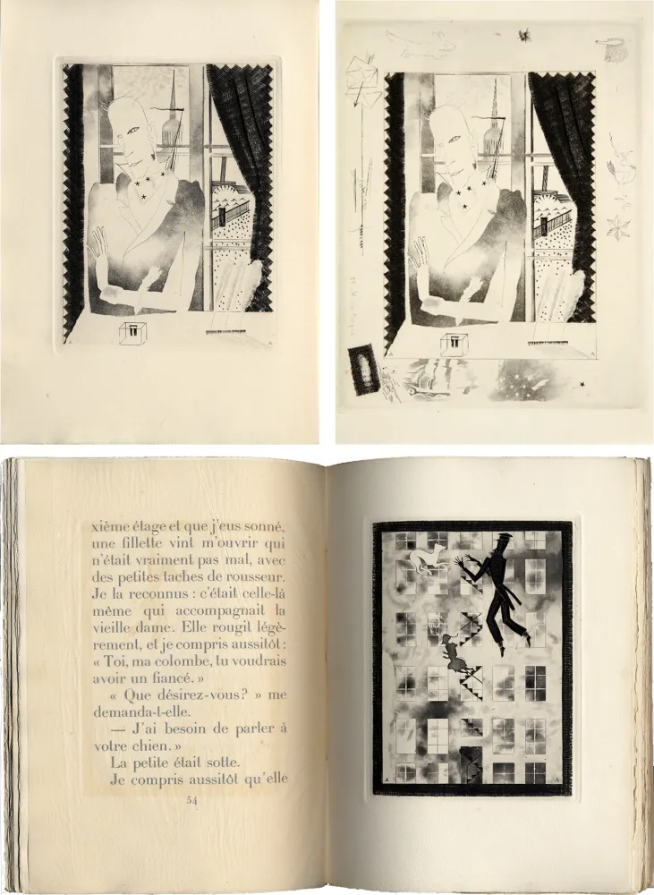 插图书 Alexeïeff - Nicolai Gogol : JOURNAL D'UN FOU (1927).