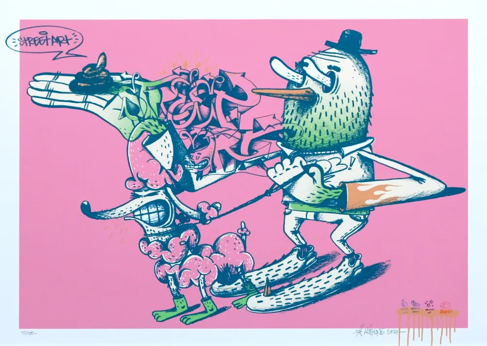 丝网印刷 Alexone - Streetart