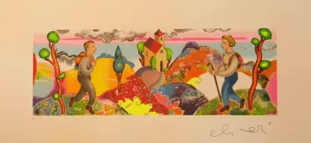 丝网印刷 Alinari - ''Alla stessa ora ma in un cosmo analogo''